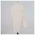 Blusa oversized de manga comprida em seda creme com bolso Anagram Loewe Cru - vista 3