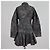Abito camicia Phantom Ganni in cotone nero floreale - vista 3