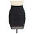 Minifalda Herve Leger Black/Grey Rayon Stretch Negro Dorado