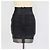 Minifalda Herve Leger Black/Grey Rayon Stretch Negro Dorado - vista 3