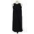 Vestido mini sin mangas de seda negra By Malene Birger Negro