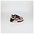 Sneakers basse Chanel in nylon e camoscio rosa/nero con stampa logo - vista 3