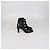 Stivaletti Chanel in pelle nera con punta cap toe e decorazioni in perle finte Nero - vista 3