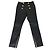 Balmain Black Leather Button Embellished Leggings