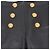 Balmain Black Leather Button Embellished Leggings - view 4