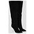 Botas altas de gamuza negra Paris Texas Negro - vista 2