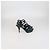 Saint laurent Sandali platform Tribute in pelle embossed croc verde - vista 3