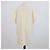 Hermès Hermes Kurzarm-Strickkleid aus Wolle in Creme mit durchgehendem H-Muster und Half-Zip Roh - Ansicht 3