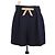 Louis Vuitton Mini Short aus dunkelblauer Wolle mit Lederschleife Marineblau