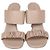 Sandali Drapy in pelle beige Louis Vuitton