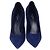 Décolleté a punta in camoscio blu navy Louis Vuitton