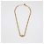 Collana a catena 30 Montaigne in metallo dorato e cristalli Christian Dior D'oro - vista 6