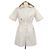 Mono con capucha Christian Dior Gold/Ivory Oblique Blend Polyester Blanco Dorado
