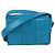 Borsa a tracolla Mini Cassette in pelle Intreccio blu teal Bottega Veneta