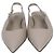 Hermès Décolleté slingback Lovely in pelle Nomade Beige Hermes Grigio