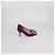 Décolleté Hangisi in raso viola Manolo Blahnik Porpora - vista 3