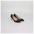 Décolleté Hangisi in raso nero Manolo Blahnik - vista 2