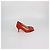 Décolleté Hangisi in raso rosso Manolo Blahnik - vista 3