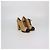 Botines de plataforma con puntera Chanel en cuero Beige/Black Negro - vista 2