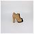 Botines de plataforma con puntera Chanel en cuero Beige/Black Negro - vista 3