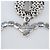 Orecchini a clip Alessandra Rich con cuore pendente in cristallo tono argento - vista 5