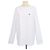 Céline Camiseta holgada de manga larga de algodón blanco con bordado Triomphe Celine