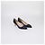 Décolleté Hangisi in raso blu navy Manolo Blahnik - vista 2