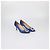 Décolleté Hangisi in raso blu Manolo Blahnik - vista 2