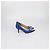 Décolleté Hangisi in raso blu Manolo Blahnik - vista 3