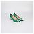 Décolleté Hangisi in raso verde Manolo Blahnik - vista 2