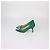 Décolleté Hangisi in raso verde Manolo Blahnik - vista 4