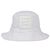 Cappello bucket Fendi in cotone bianco con ricamo FF