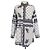 Camicia a maniche lunghe in cotone stampato nero/bianco Etro