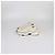 Sneakers basse Chanel in tweed beige/giallo e pelle CC - vista 4