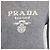Jersey de cuello redondo Prada en cachemira y lana gris con logotipo - vista 4
