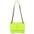 Borsa a tracolla Baby Niki in pelle stropicciata verde neon Saint Laurent