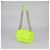 Borsa a tracolla Baby Niki in pelle stropicciata verde neon Saint Laurent - vista 2