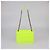 Borsa a tracolla Baby Niki in pelle stropicciata verde neon Saint Laurent - vista 3