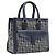 Borsa a mano Christian Dior Trotter Canvas Navy Gold Auth 201927 D'oro Blu navy