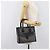 Borsa a mano Christian Dior Trotter Canvas Navy Gold Auth 201927 D'oro Blu navy - vista 27