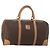 Céline Borsa Boston CELINE Macadam Canvas PVC Pelle Marrone Oro Auth 197610A D'oro