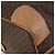 Céline Borsa Boston CELINE Macadam Canvas PVC Pelle Marrone Oro Auth 197610A D'oro - vista 11
