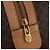 Céline Borsa Boston CELINE Macadam Canvas PVC Pelle Marrone Oro Auth 197610A D'oro - vista 16