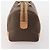 Céline Borsa Boston CELINE Macadam Canvas PVC Pelle Marrone Oro Auth 197610A D'oro - vista 4