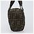 Borsa a mano FENDI Zucca Canvas Nero Marrone Auth 199404 - vista 4