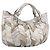 Borsa Tote Miu Miu Pelle Silver Gold Auth 199356A Argento D'oro