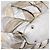 Borsa Tote Miu Miu Pelle Silver Gold Auth 199356A Argento D'oro - vista 13