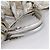 Borsa Tote Miu Miu Pelle Silver Gold Auth 199356A Argento D'oro - vista 7