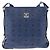 Borsa a tracolla MCM Vicetos in pelle blu navy e argento Auth 202257A - vista 2