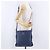 Borsa a tracolla MCM Vicetos in pelle blu navy e argento Auth 202257A - vista 23